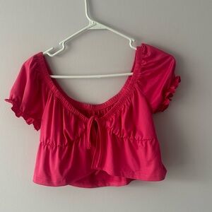 Pink flowy top- SHEIN (size small)